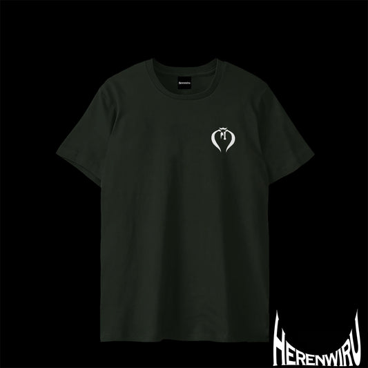 刺繍　ロゴ T-shirt　Black