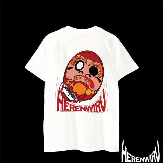 Daruma& lips WhiteT-shirt