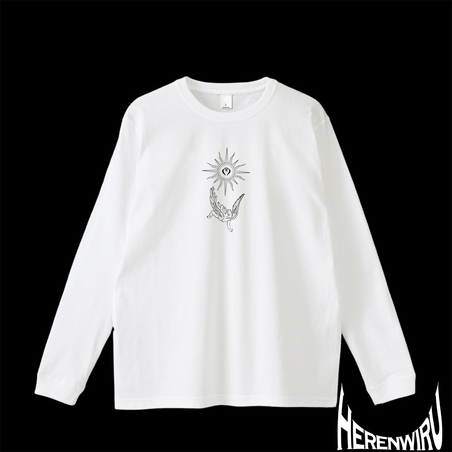 Angel&prominence     White long T-shirt