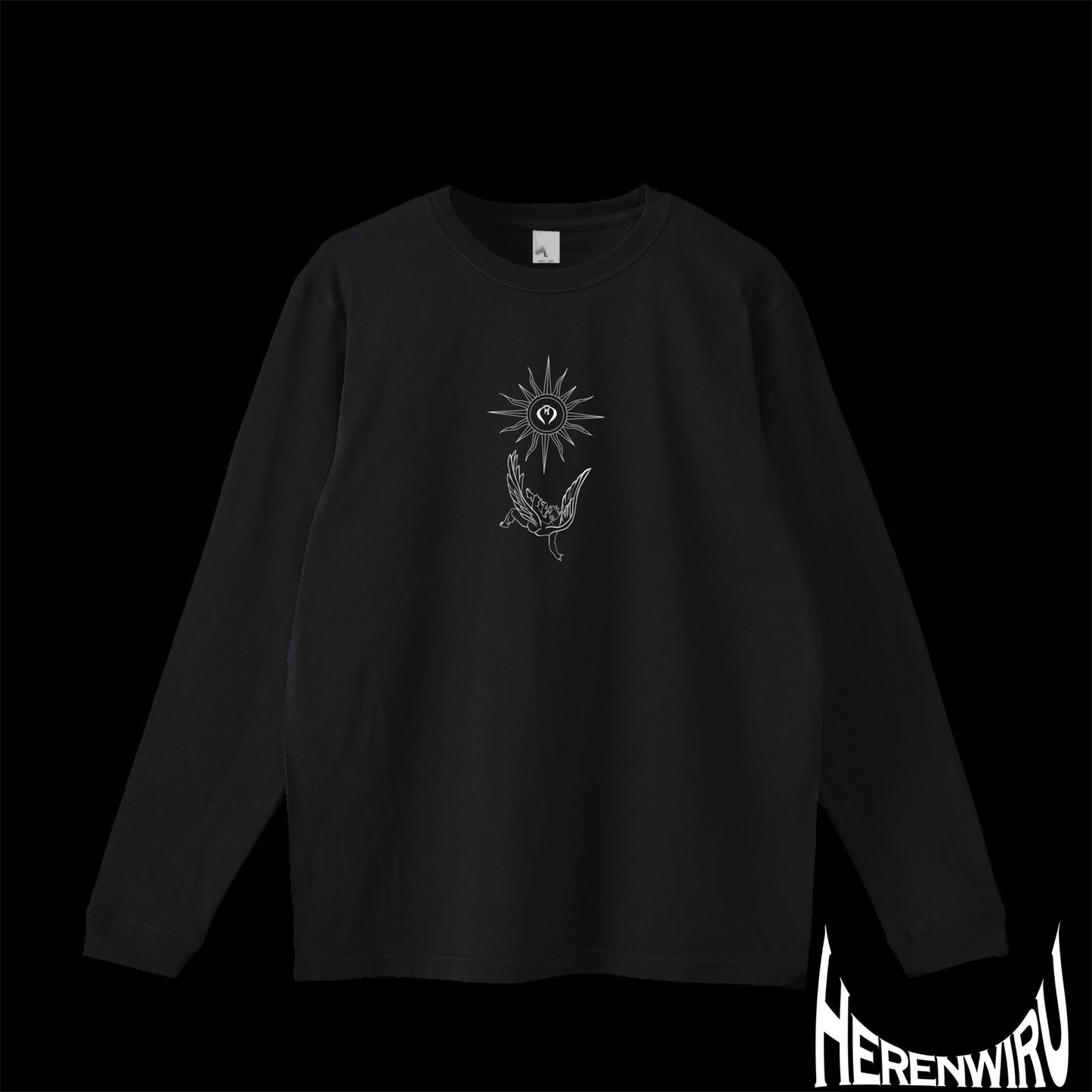 Angel&prominence     Black long T-shirt