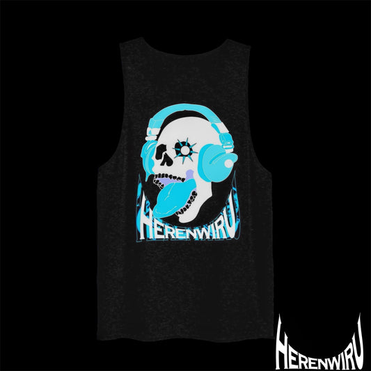 Skull&Headphones Tanktop BLACK